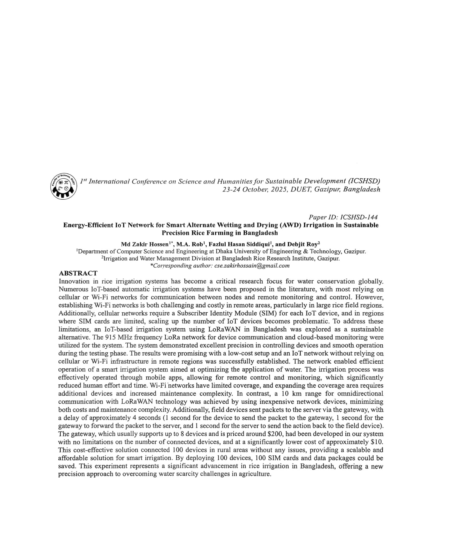 Energy-Efficient IoT Network